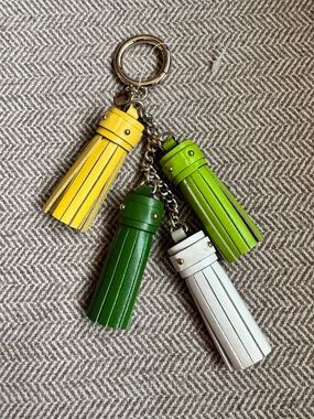 Michael Kors Leather Cascading Mini Tassel Key Chain or Bag Charm- NWOTs